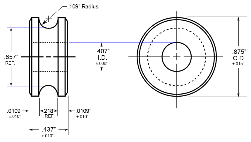 PI-7/8-1 Ceramic Insulator - 75 Packs