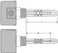 AQ2-3011 Model: 3000W @ 120V 15-1/2" Immersion Length Unregulated Incoloy Sheath With Brass 1-1/4" NPT Screw Plug Immersion Elements