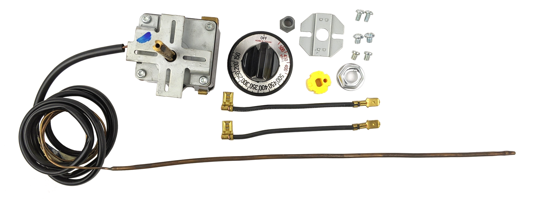 Robertshaw 6700G0001: Universal Electric Range Replacement Thermostat, 240VAC With Auto-Preheat, Variable Broil, and Pilot Light fits House of Webster Country Charm Ranges